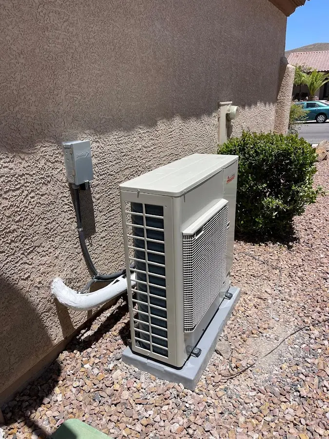 Residential air conditioning condenser unit in Sullivan
